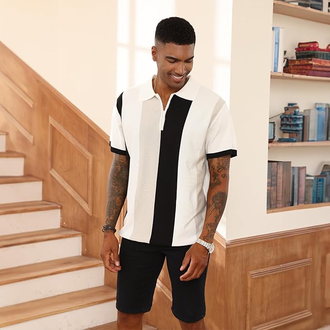 COOFANDY Men's Linen Shirts Short Sleeve Casual Shirts Button Down Shirt for Men Beach Summer Wedding Shirt