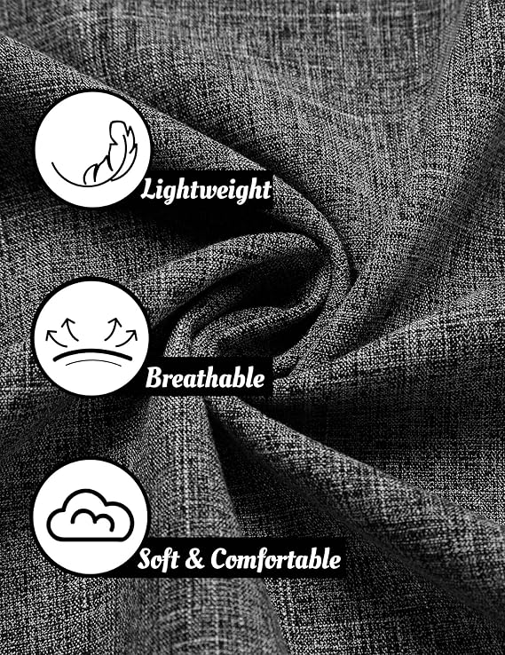 COOFANDY Men's Linen Shirts Short Sleeve Casual Shirts Button Down Shirt for Men Beach Summer Wedding Shirt