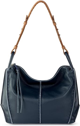 The Sak Los Feliz Hobo Purse - Premium Large Leather Women's Handbag for Everyday & Travel - Durable Purse With Zipper Pocket