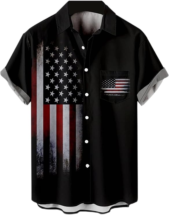 Hawaiian Bowling Shirts for Men Short Sleeve Printed Regular Fit Summer Beach Casual Button Down Aloha Shirts