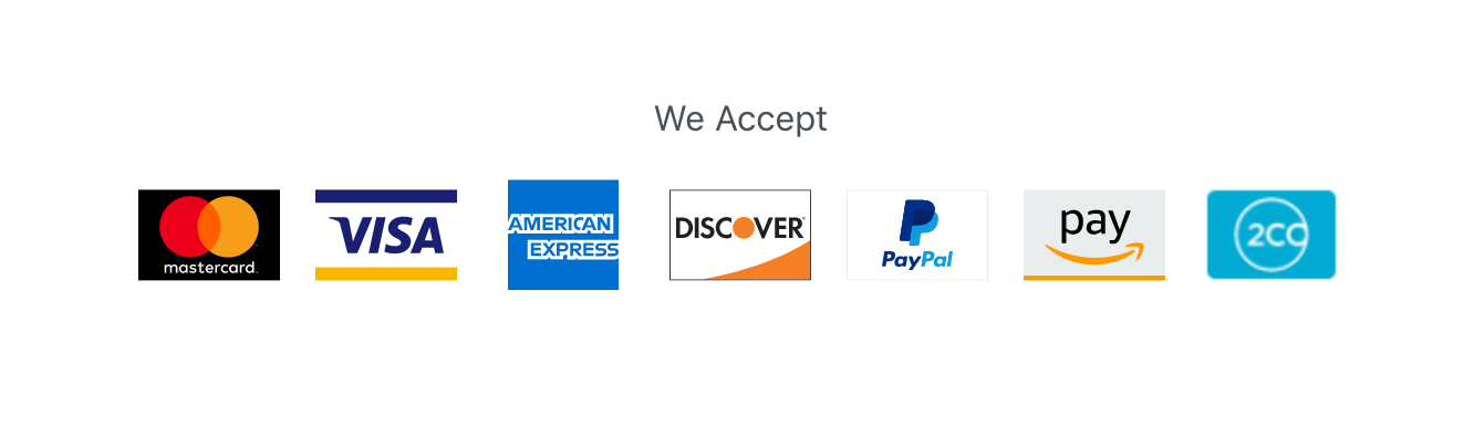 Accepted payment methods