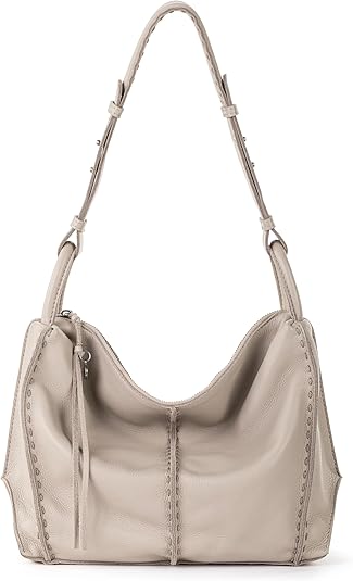 The Sak Los Feliz Hobo Purse - Premium Large Leather Women's Handbag for Everyday & Travel - Durable Purse With Zipper Pocket